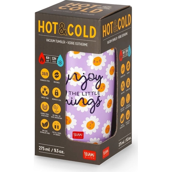 Κούπα Θερμός Legami Daisy Hot & Cold 275 ml Ροζ image 3