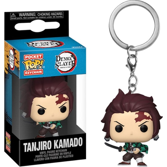 Funko Pocket Pop! Keychain - Animation - Demon Slayer - Tanjiro Kamado image 1
