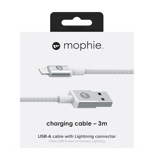 Καλώδιο δεδομένων Mophie USB to Lightning 3m - White image 4