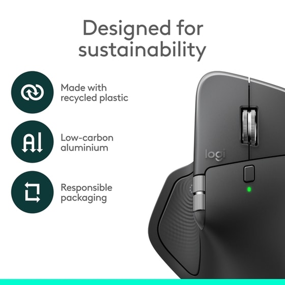 Logitech MX Master 4 Ασύρματο Ποντίκι Μαύρο image 11