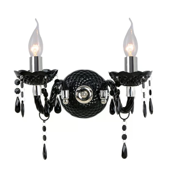 Απλίκα Τοίχου Aca Pegasus Sf63992wb Μεταλλική 38x21x24 cm - Μαύρη/Ασημί image 0