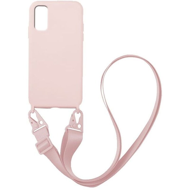 Θήκη Samsung Galaxy S20 - Sonique Carryhang Liquid Silicone Strap - Ροζ