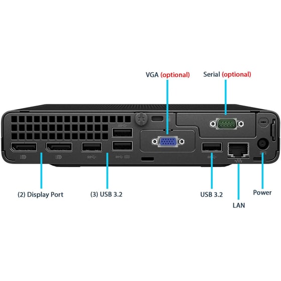 Refurbished Desktop HP 600 G6 DM (Intel Core i5-10400T/16GB/256GB SSD/HD Graphics/Win11Home) | Grade A image 1