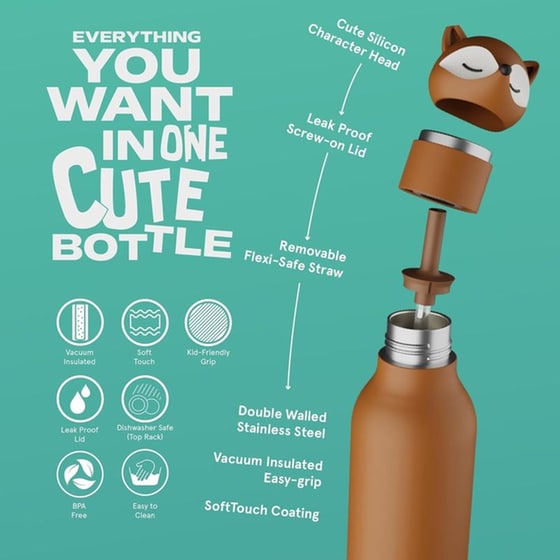 Μπουκάλι Θερμός Asobu Bestie Fox 460ml image 3