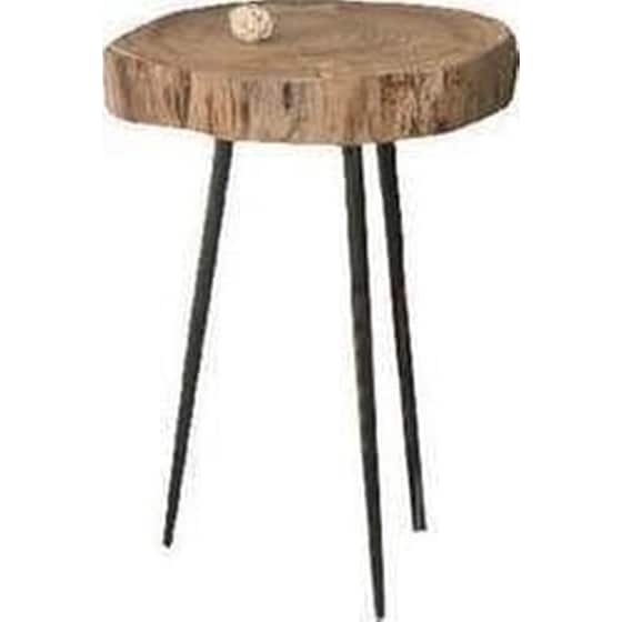 Τραπεζάκι Σαλονιού Woodwell από Ξύλο Ακακίας 35x34x54cm - Καφέ image 0