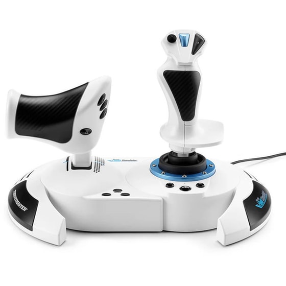 Τιμονιέρα Thrustmaster T.Flight Hotas 5 Microsoft Flight Simulator Special Edition για PS5/PS4/PC - Λευκό image 1