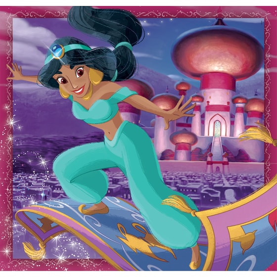 Παιδικό Παζλ Clementoni Super Color Disney Princess (3x48 Κομμάτια) image 2