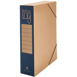 Κουτί Αρχειοθέτησης Office Log με Λάστιχο Μπλε - 25 x 33 x 8 cm