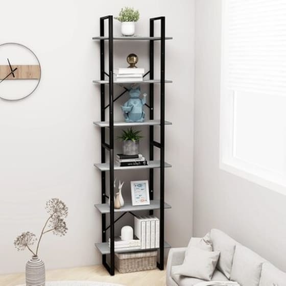 Vidaxl Ράφι Αποθήκευσης Γκρι 60 X 30 X 210 Εκ. Από Μοριοσανίδα image 3