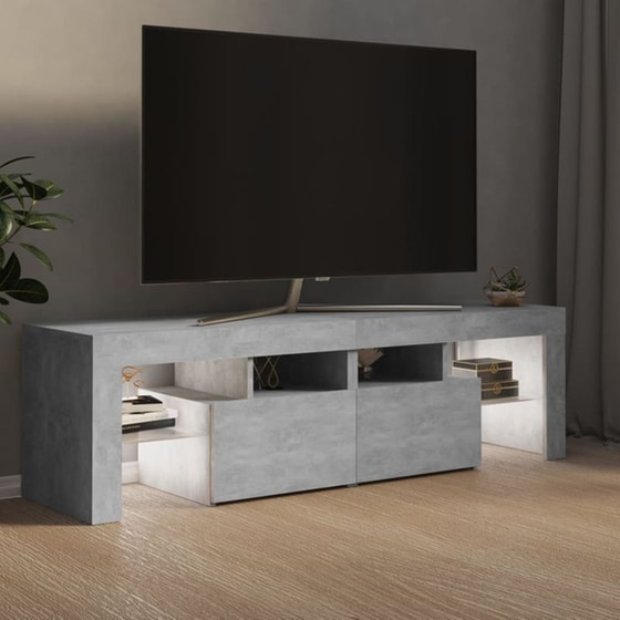 Έπιπλο Τηλεόρασης Vidaxl Επεξεργασμένο Ξύλο 140x35x40cm - Γκρι image 4