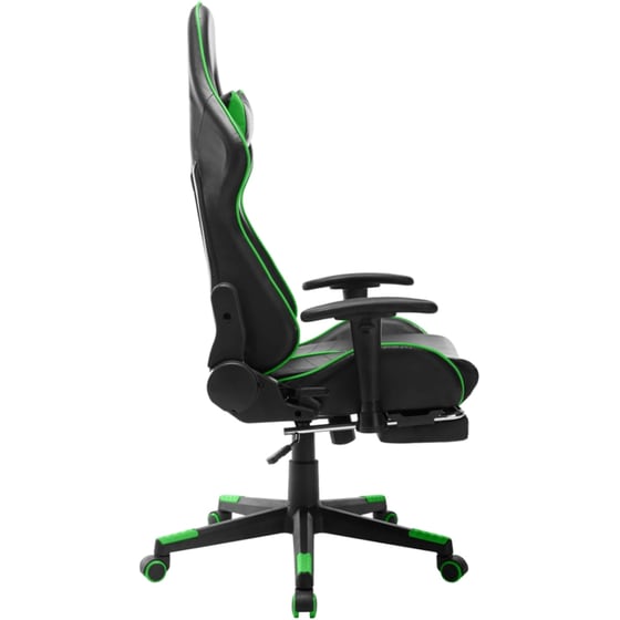 Καρέκλα Gaming VidaXL από Τεχνητό Δέρμα - Μαύρη/Πράσινη image 2