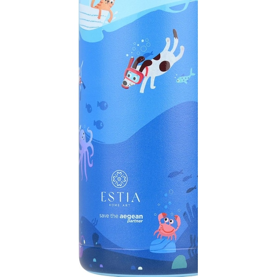 Παιδικός Θερμός Estia Home Art Wonder Bottle Save the Aegean Ocean Play 500ml image 2
