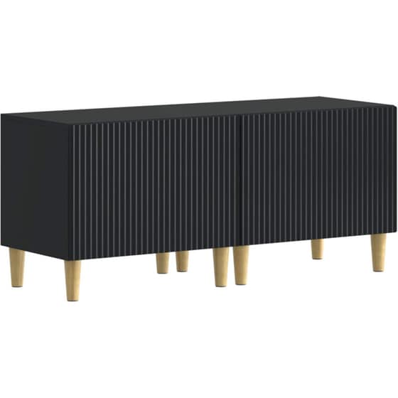 Έπιπλο Τηλεόρασης VidaXL ARNHEM με LED 3 τμχ 198 x 35 x 43 cm - Μαύρο image 1