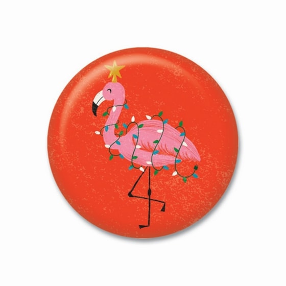 Μαγνητάκι Gnf Xmas 3,8 cm Φλαμίνγκο Κόκκινο image 0