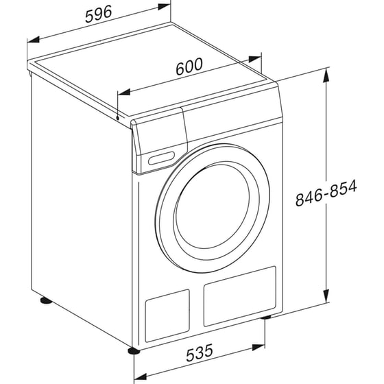 MIELE WTW870WPM 9kg/6kg 1.600 Στροφές με WiFi Λευκό Πλυντήριο Στεγνωτήριο image 7