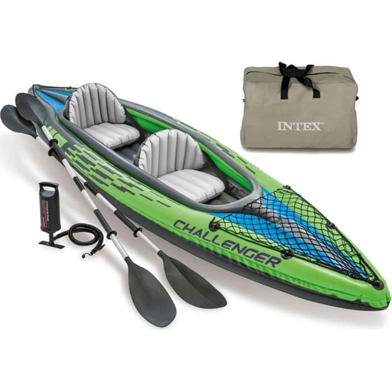 Καγιάκ Φουσκωτό Διθέσιο Intex Challenger K2 351cm - Πράσινο image 0