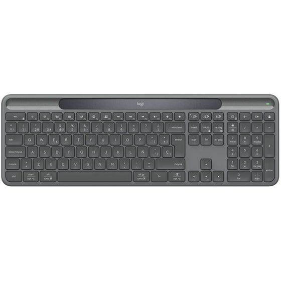 Logitech Signature Slim Solar Plus K980 Ασύρματο Bluetooth Πληκτρολόγιο Γκρι Greek / US image 0