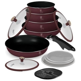 Σετ Μαγειρικά Σκεύη BERLINGER BH-8418 13 τμχ Μπορντό