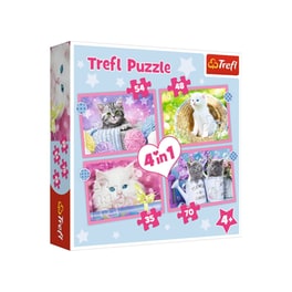 Παιδικό Σετ Παζλ Trefl Cats (35/48/54/70 Κομμάτια)