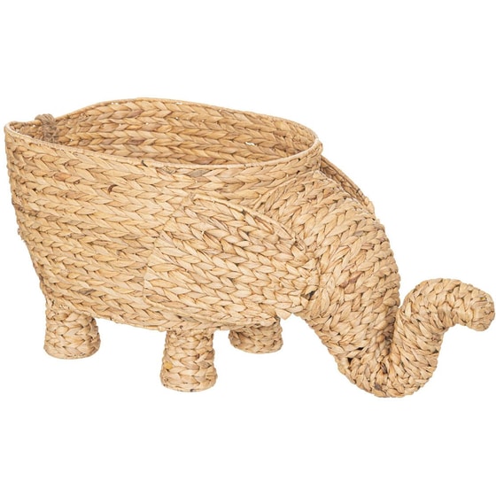 Καλάθι Αποθήκευσης A-S Elephant Ψάθινο 75x35cm - Καφέ image 0