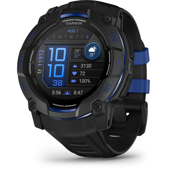 Smartwatch Garmin Instinct 3 AMOLED Supernova Collection 50mm - Black with Black and Blue Limited Edition image 2