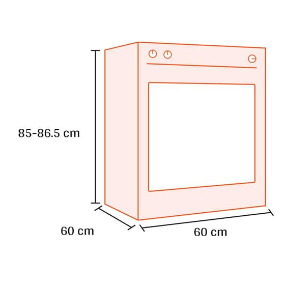 PITSOS PHST49250 63 Lt Inox Ηλεκτρική Κουζίνα Κεραμική image 2