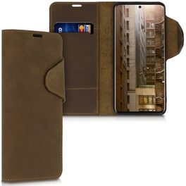 Θήκη Samsung Galaxy S20 - Kalibri Suede Natural leather - Brown
