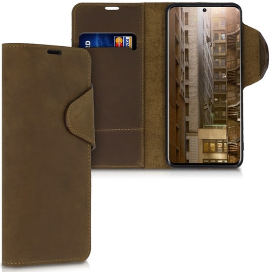 Θήκη Samsung Galaxy S20 - Kalibri Suede Natural leather - Brown image 0