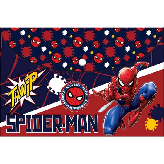 Φάκελος Διακάκης με Κουμπί Α4 Spiderman image 0