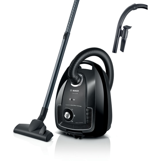 BOSCH BGB38BA1 Series 4 600 W με Σακούλα 4 L Μαύρη Ηλεκτρική Σκούπα image 0