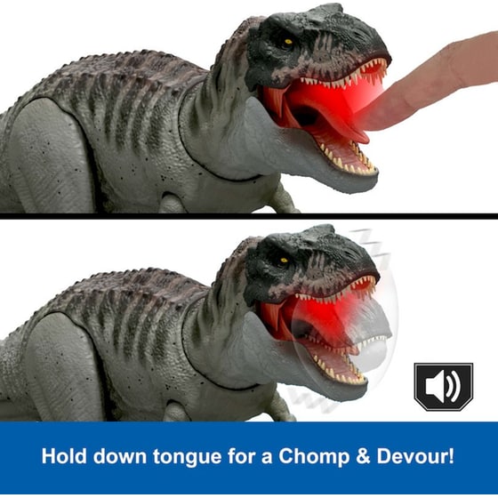 Mattel Φιγούρα Jurassic World Rebirth Power Devour Tyrannosaurus Rex με Ήχους & Κίνηση image 4