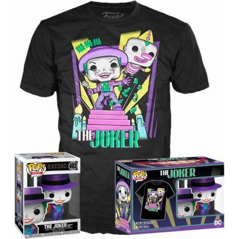 FUNKO Funko Pop! Tees - Batman - The Animated Series - Joker with Speaker με T-shirt (XLarge)