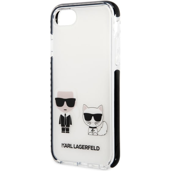 Θήκη Apple iPhone 7/8/SE - Karl Lagerfeld Ikonik Case “Karl & Choupette” - White image 7