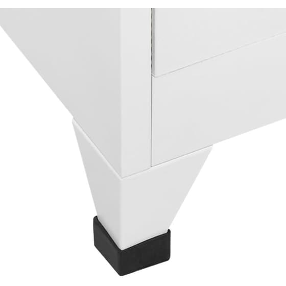 Φοριαμός VidaXL Μεταλλικός 90x45x180 cm - Λευκό image 5