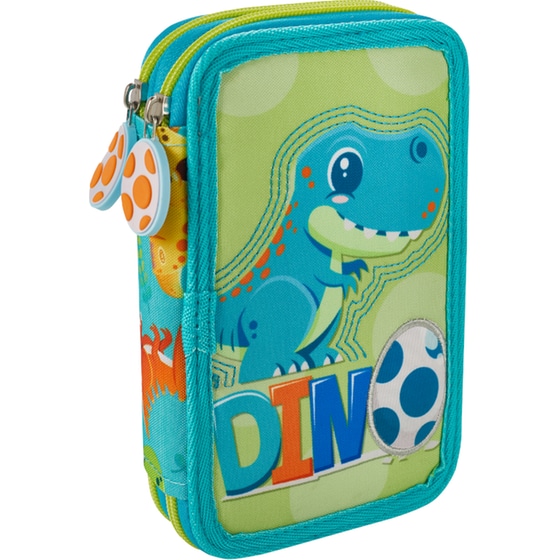 Κασετίνα Παραλληλόγραμμη Γεμάτη Coolbee Dino Διπλή image 0