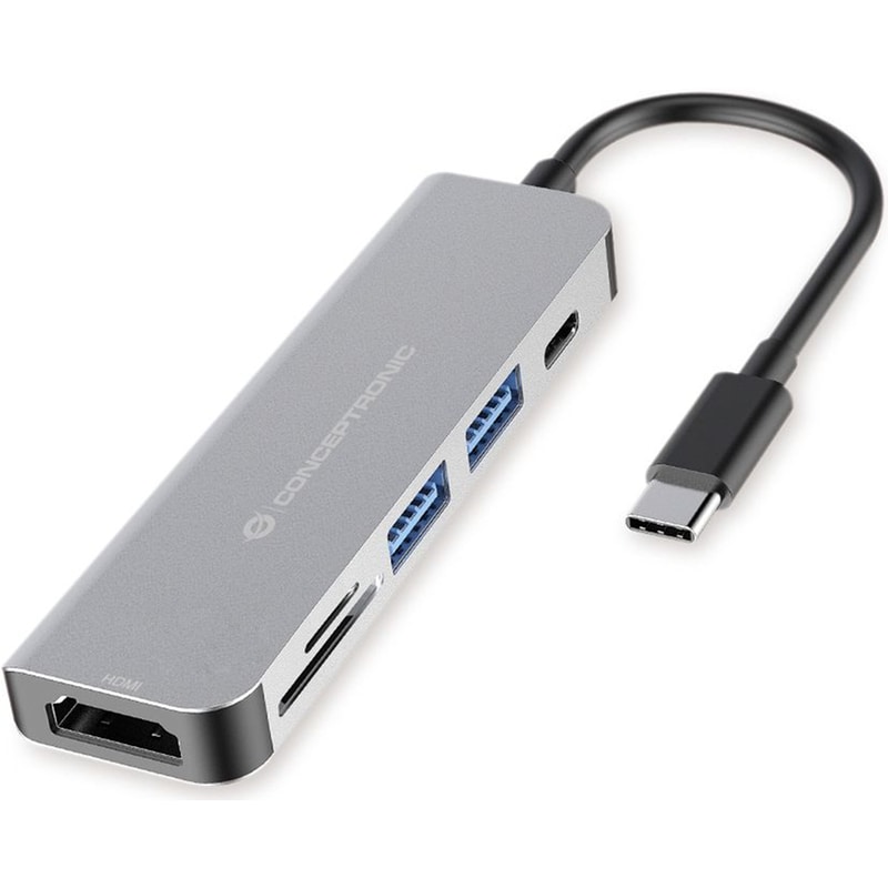 CONCEPTRONIC Docking Station Conceptronic DONN02G 6-Port USB 3.2 συμβατό με USB-C