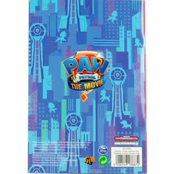 Τετράδιο Καρφίτσα GIM B5 Paw Patrol Movie (1 Τεμάχιο) image 1