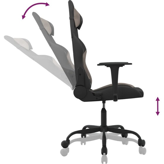 Καρέκλα Gaming VIDAXL 3143713 - Μαύρο image 4