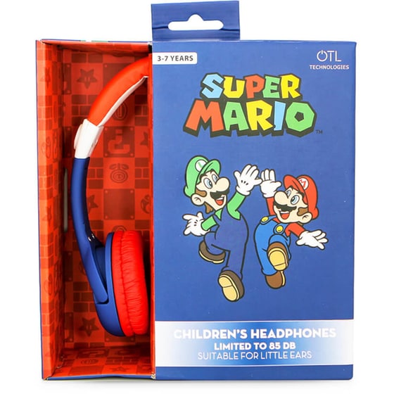 OTL Super Mario Παιδικά Ακουστικά Κεφαλής - Μπλε/Κόκκινα image 1