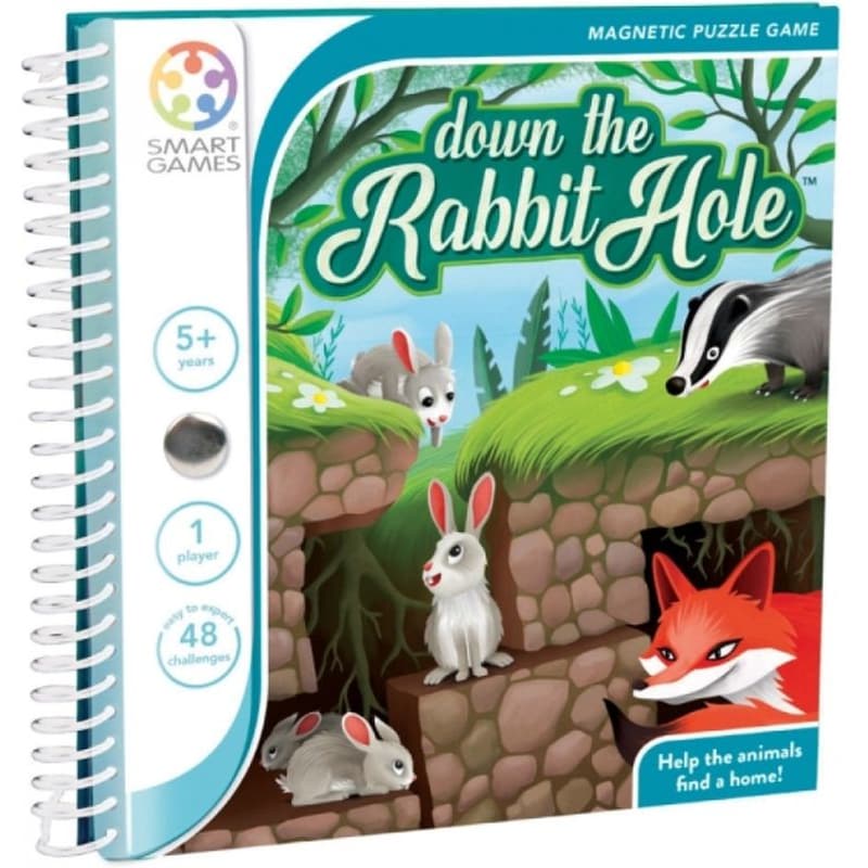 SMART GAMES Smartgames Επιτραπέζιο Μαγνητικό down The Rabbit Hole (48 Challenges)