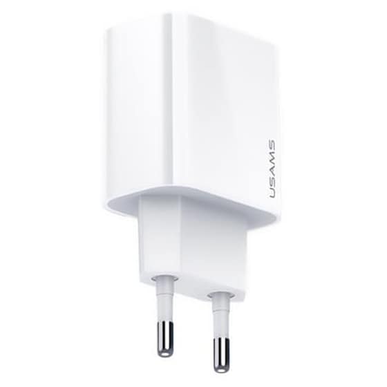 Φορτιστής Πρίζας Usams Us-cc118 Usb-C 20W 3A - White image 0