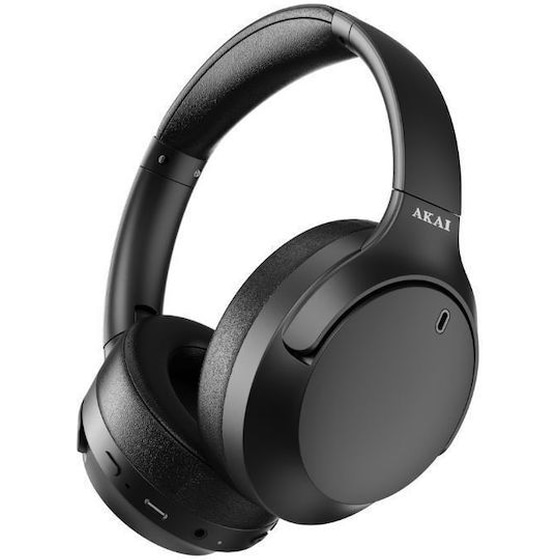 Akai BTH-P200ANC Ασύρματα/Ενσύρματα Ακουστικά Bluetooth - Λευκά image 0
