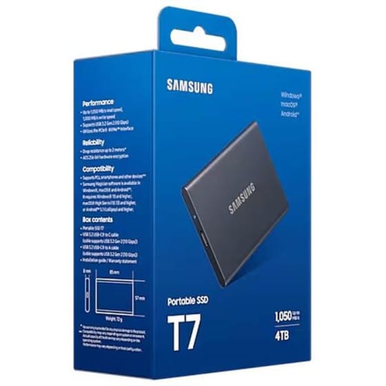 Εξωτερικός Σκληρός Δίσκος SSD Samsung T7 Portable 4TB 2.5" USB 3.2 image 9