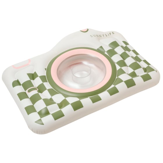 Στρώμα Θαλάσσης SunnyLife Luxe Lie-On Float Κάμερα - Πρασινο/Λευκό image 1
