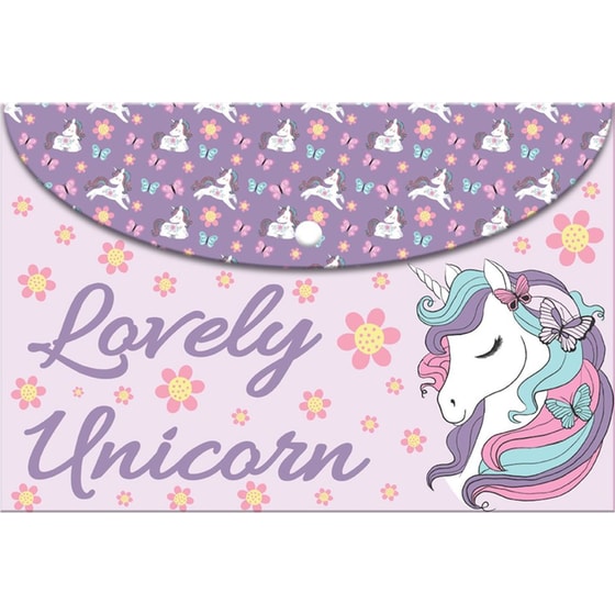 Φάκελος Must με Κουμπί Α4 Lovely Unicorn image 0