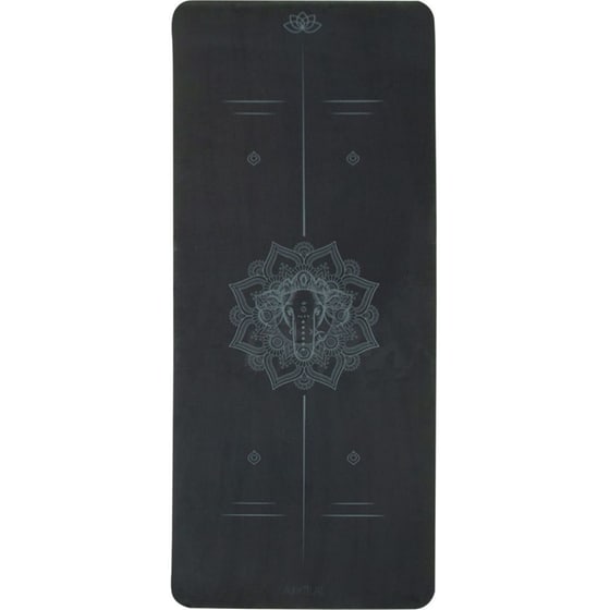 Στρώμα Γυμναστικής Amila Yoga Mat 81779 από TPE και Suede 173x61 cm - Μαύρο image 0