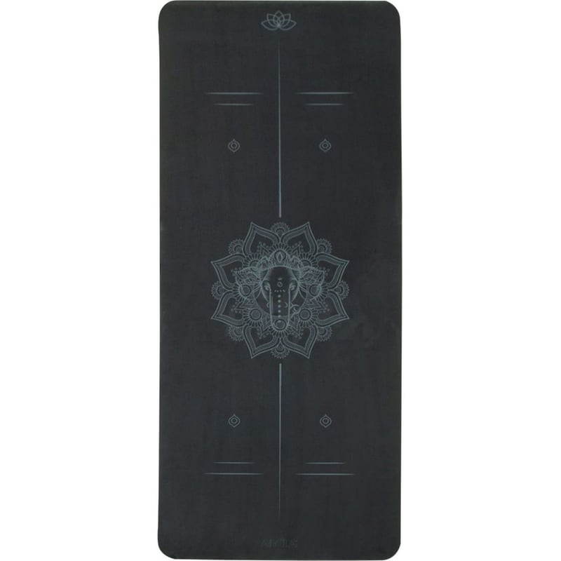 AMILA Στρώμα Γυμναστικής Amila Yoga Mat 81779 από TPE και Suede 173x61 cm - Μαύρο