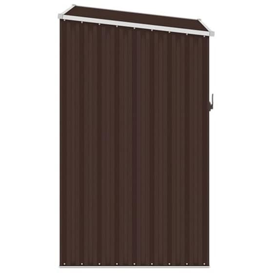 Vidaxl Αποθήκη Κήπου Καφέ 87 X 98 X 159 Εκ. Από Γαλβανισμένο Ατσάλι image 4
