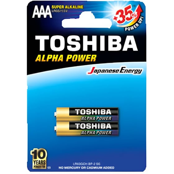 Toshiba Αλκαλικές Μπαταρίες AAA 1.5V 2τμχ image 0