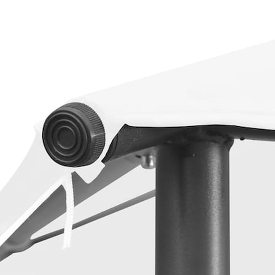 Κιόσκι Vidaxl Ατσάλι 3x3x2.7m - Λευκό image 5